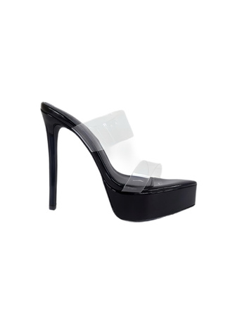 High-heeled gladiator sandals 