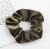 Scrunchie gumka do włosów 1szt khaki
