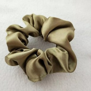 GUMKA scrunchie aksamitka satyna khaki
