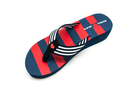 Klapki japonki red/navy DM