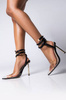 Transparentne sandały high heel sexy 