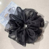 GUMKA scrunchie aksamitka tiulowa czarna XXL