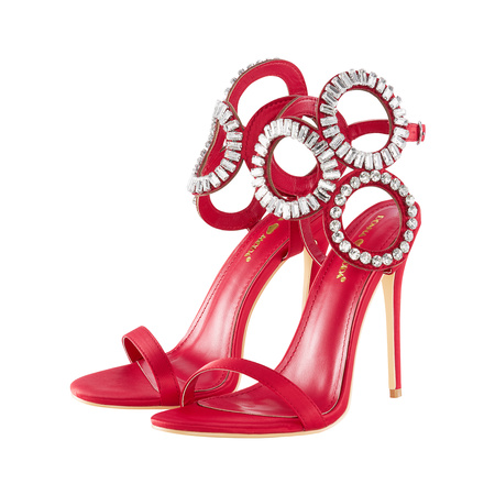 High-heeled gladiator sandals 