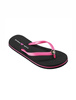 Klapki japonki neonowe  pink/black DM