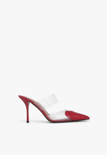 Czerwone sandały Noir serce