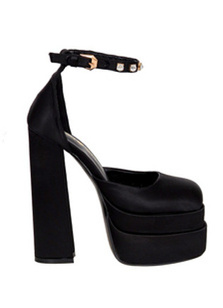 High-heeled gladiator sandals