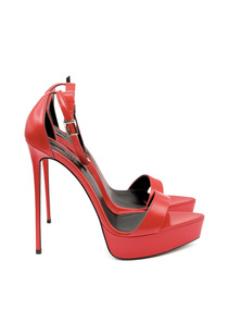 High-heeled gladiator sandals