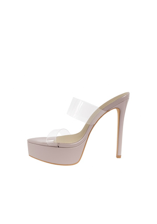 High-heeled gladiator sandals 