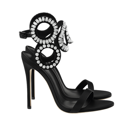 High-heeled gladiator sandals 