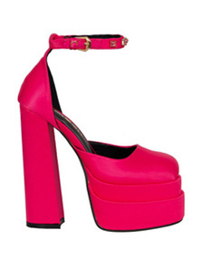 High-heeled gladiator sandals