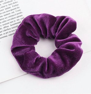 Scrunchie gumka do włosów 1szt fiolet