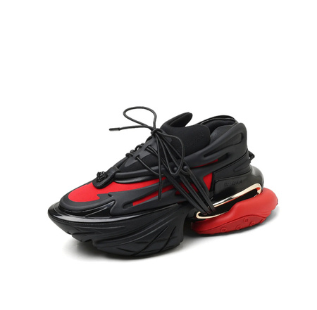 Buty sportowe na koturnie  sneakersy DONNA MODA red Bamleian Paons